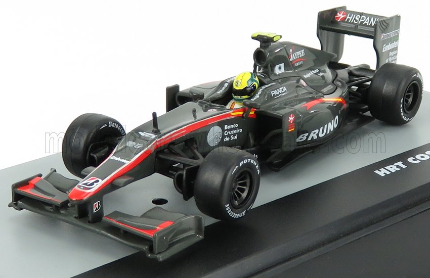 1:43 HRT F1 F110 Cosworth N21 Brazilian Gp (2010) Bruno Senna, Grey Met Red - F1BRACOL023-32516