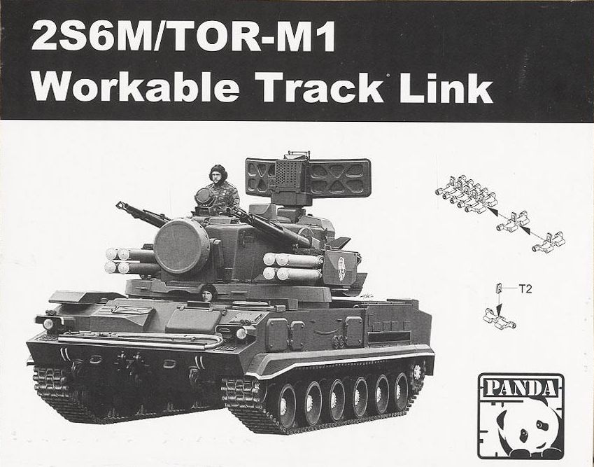 1:35 Набор для доработки Наборные рабочие гусеницы для ЗРК 2С6М Тунгуска и ТОР-М1 - TK-01
