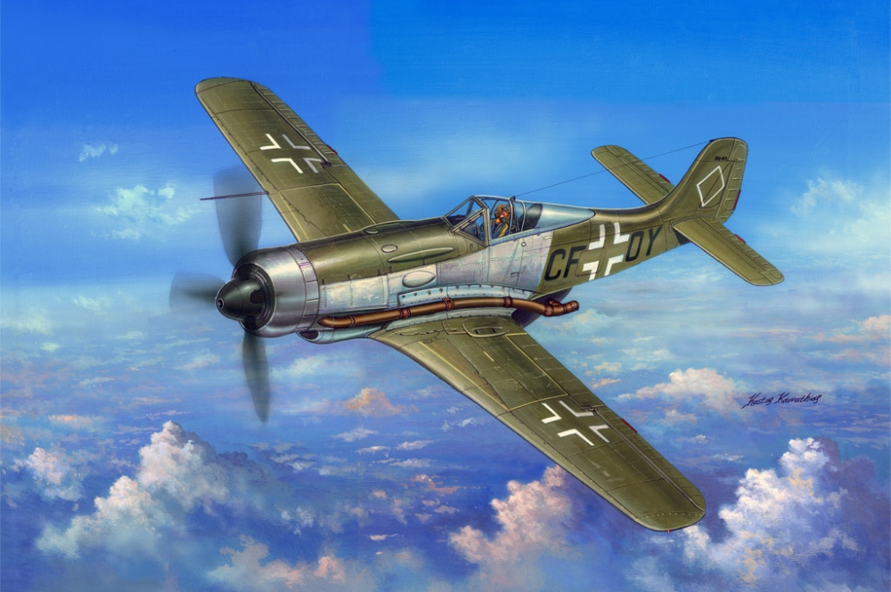 1:48 Сборная модель Самолет FW 190 V18 - 81747