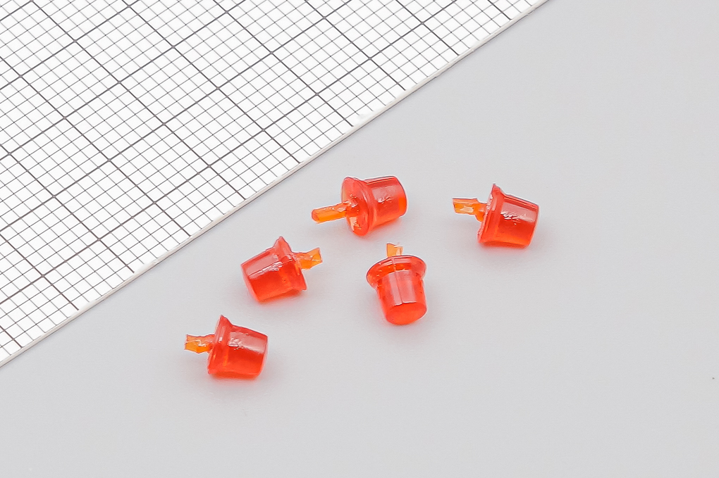 1:43 Проблесковый маяк Спектр цельнолитой оранжевый, набор из 5 штук - MAX-S121