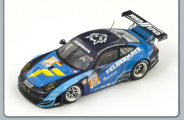 1:43 PORSCHE 997 RSR, 88, Le Mans 2012 Christian Ried - Gianluca Roda - Paolo Ruberti, blue - S3739