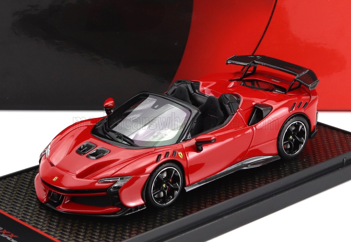 1:43 FERRARI Sf90 Xx Stradale Spider (2024), Rosso Corsa 322 - Red Black - BBRC286B