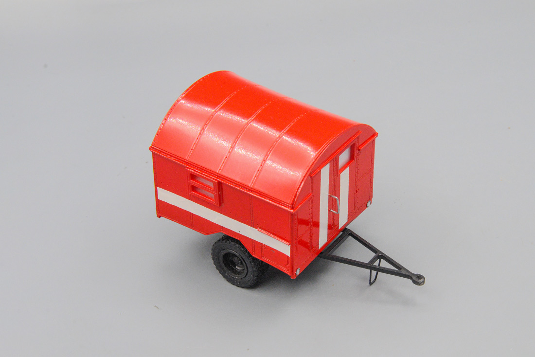 1:43 Прицеп одноосный, кунг пожарный - mal101