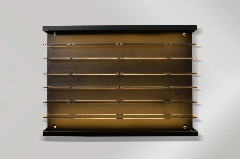 1:64 VETRINA DISPLAY BOX Espositore - For 42 Cars 1/64 Lungh.lenght Cm 50.0 X Largh.width Cm 8.0 X Alt.height Cm 37.5 (altezza Utile Tra I Ripiani Cm 4.5 Inner Height Among Shelves), Plastic Display - ATL40101