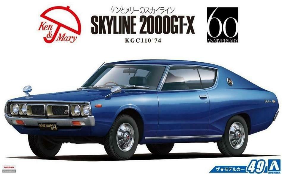 1:24 Сборная модель NISSAN Skyline HT2000GT-X KGC110 74 - 06107