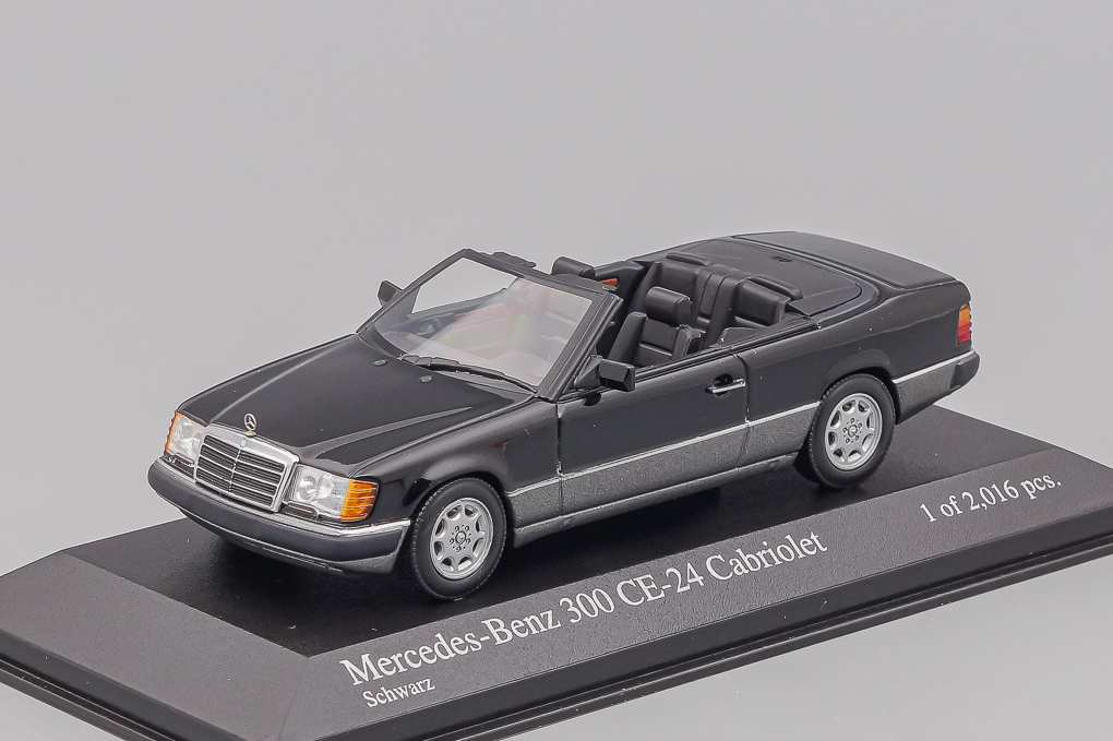 1:43 MERCEDES-BENZ 300 CE-24 Cabriolet 1990, black - 400037030