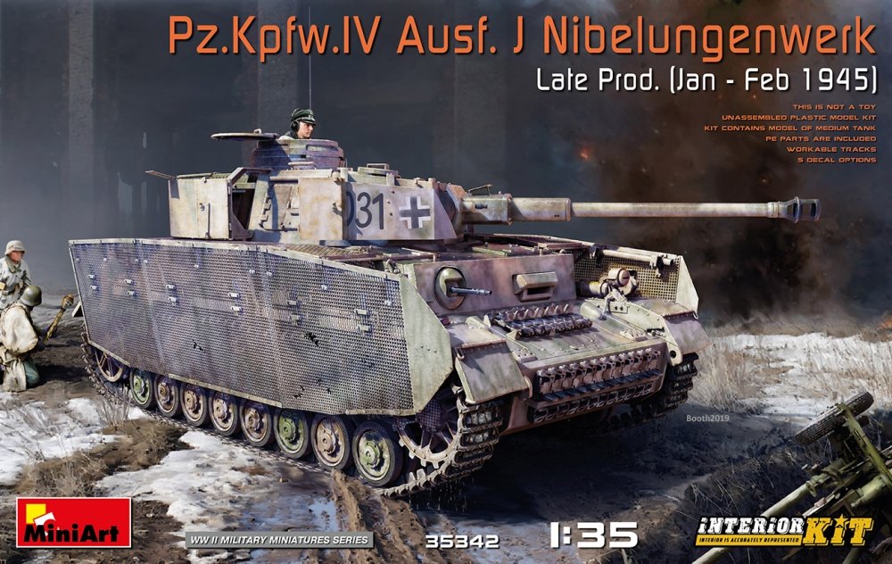 1:35 Сборная модель Немецкий танк Pz.Kpfw.IV Ausf. J Nibelunge - 35342