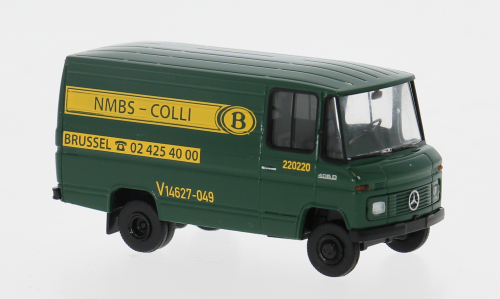 1:87 MERCEDES-BENZ L 406 D Kasten Bahn Belgien (1967), green/yellow - 36861