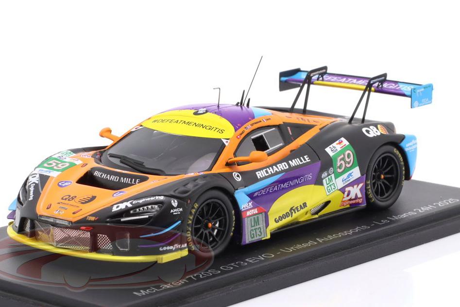 1:43 McLAREN 720S GT3 Evo №59 24h LeMans James Cottingham, Grégoire Saucy, Sébastien Baud (2025) - S9295