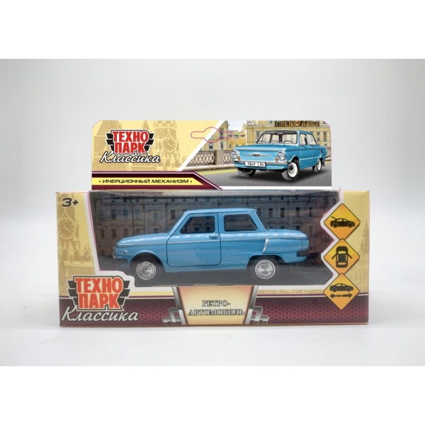 1:38 ЗАЗ-968а 'запорожец', голубой - ZAZ968A-12-BU