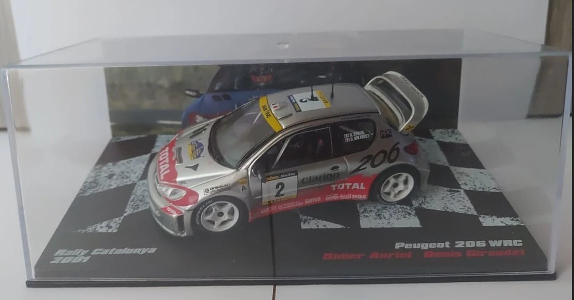 1:43 PEUGEOT 206 WRC Didier Auriol 2001 #2 из серии RALLY CARS - RALLYC035