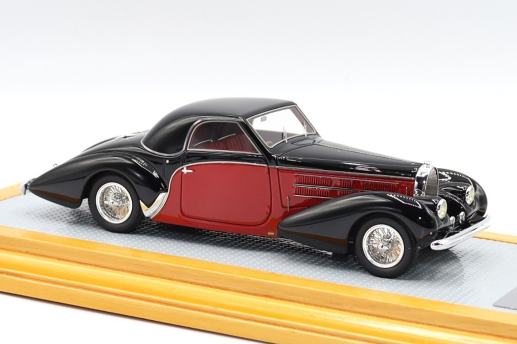1:43 Bugatti T57C Aravis 1939 Cabriolet Gangloff/Fraber sn57798 Hard Top, Black/red - IL43120