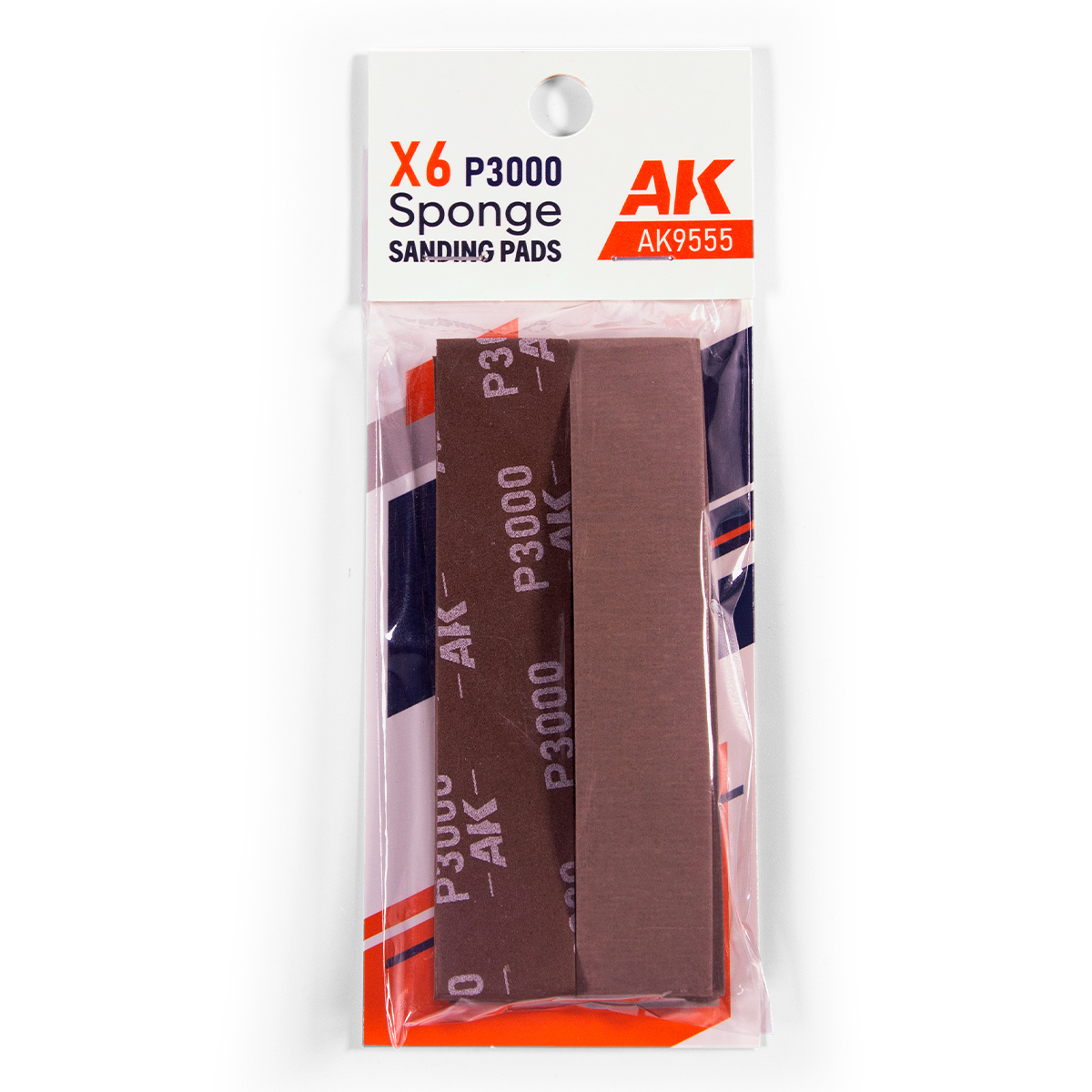 Губка с зернистостью P3000 (6 шт.) / Sponge P3000 Grit (6 Units) - AK9555