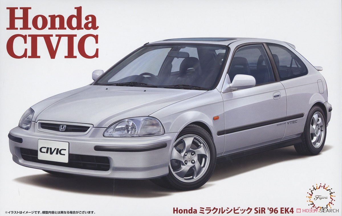 1:24 Сборная модель Honda Civic SiR '96 EK4 - 04706