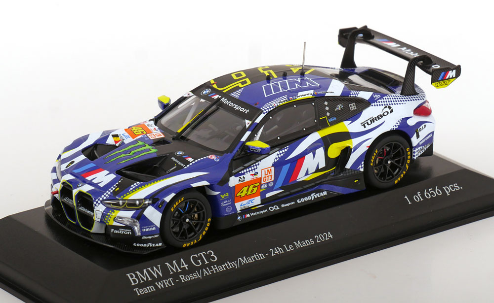 1:43 (Б/У) BMW M4 GT3 №46 24h Le Mans, Rossi / Al-Harty / Martin (2024) - 410242446-X1