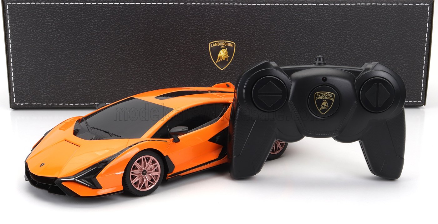 1:24 RC LAMBORGHINI Sian Fkp 37 Hybrid (2020), Orange Black - 63662-RC-OR