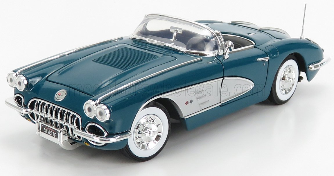 1:18 CHEVROLET Corvette Spider (1958), Green Silver - 73109GR