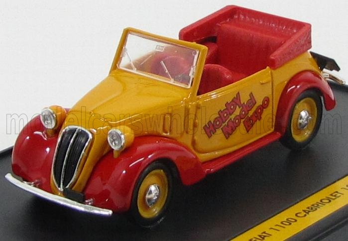 1:43 FIAT 1100 Cabriolet - Hobby Model Expo (2005), yellow red - S05/03