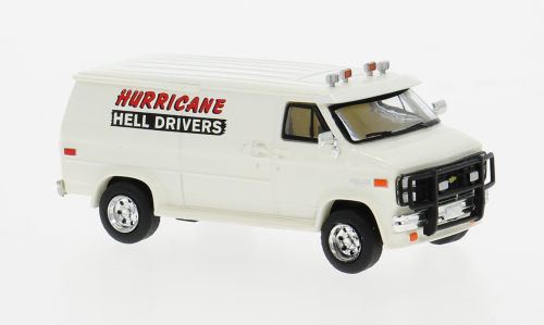 1:87 CHEVROLET C 20 Hurricane Helldrivers (1983), white - 18255