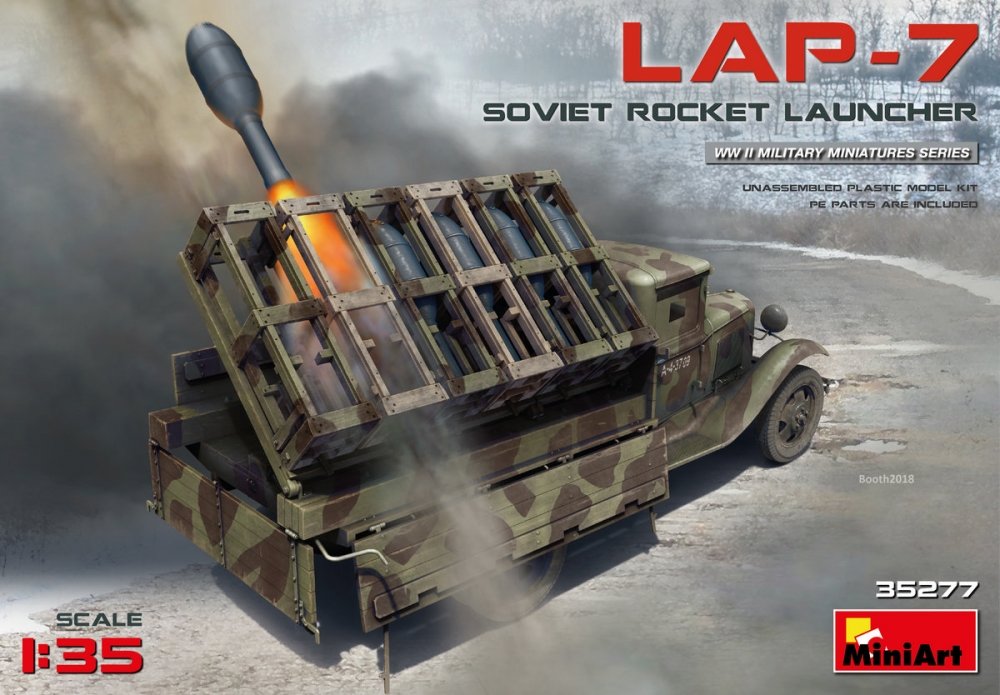 1:35 Сборная модель Реактивная пусковая установка ЛАП-7 - 35277
