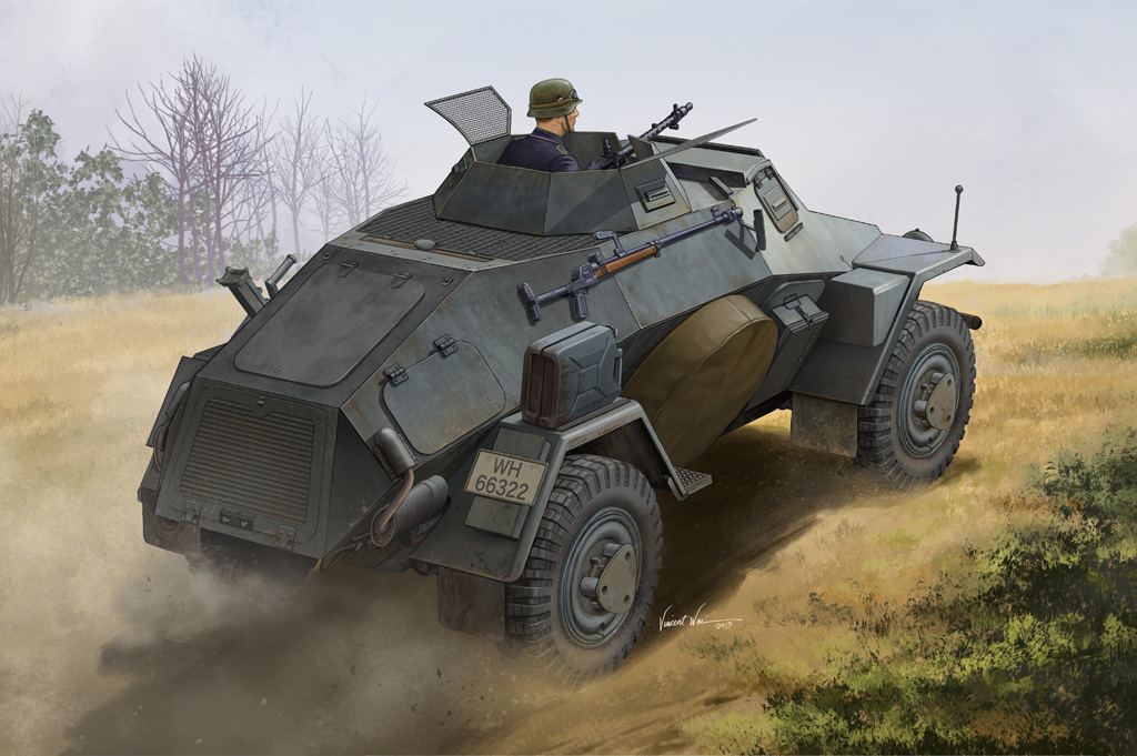 1:35 Сборная модель БТР German Sd.Kfz.221 Leichter Panzerspahwagen (1st Series) - 83811