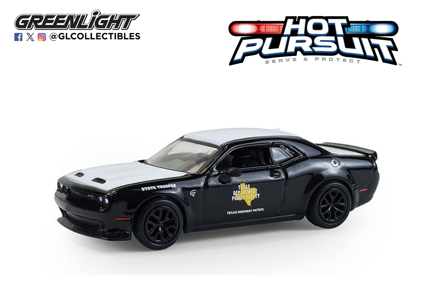 1:64 DODGE Challenger SRT Hellcat 'Texas Department Public Safety' 2020 - 43050E