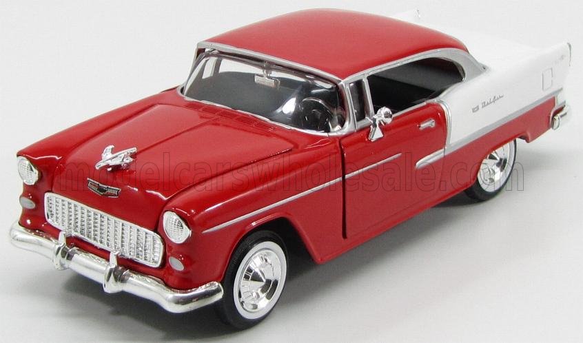 1:24 CHEVROLET Bel Air 2-door (1955), Red White - 73229R