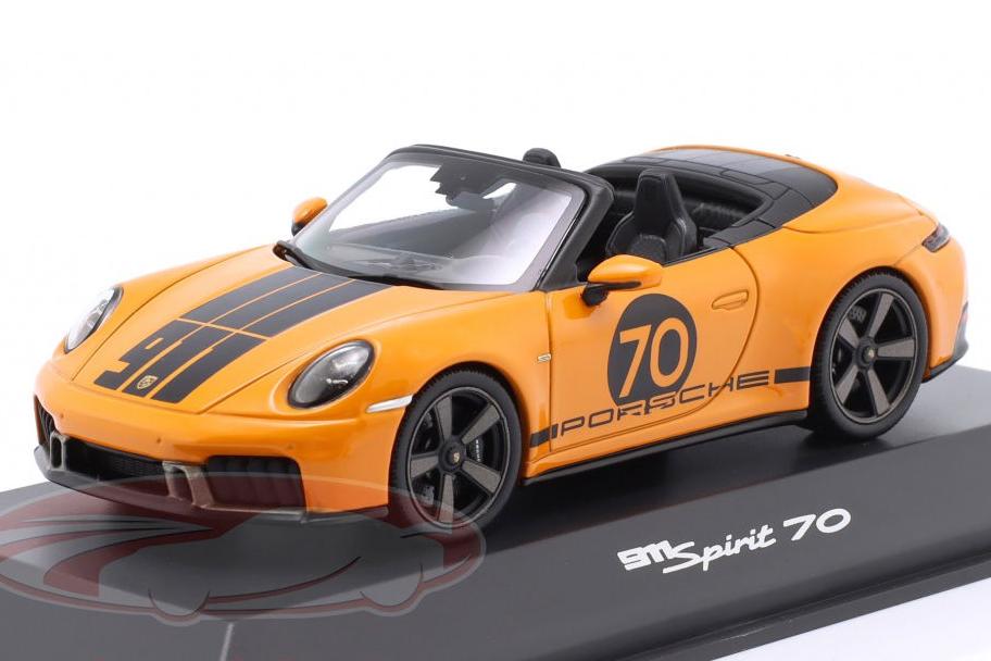 1:43 PORSCHE 911 (992.2) Cabriolet Spirit 70 (2025), orange - WAP0200540SGTS