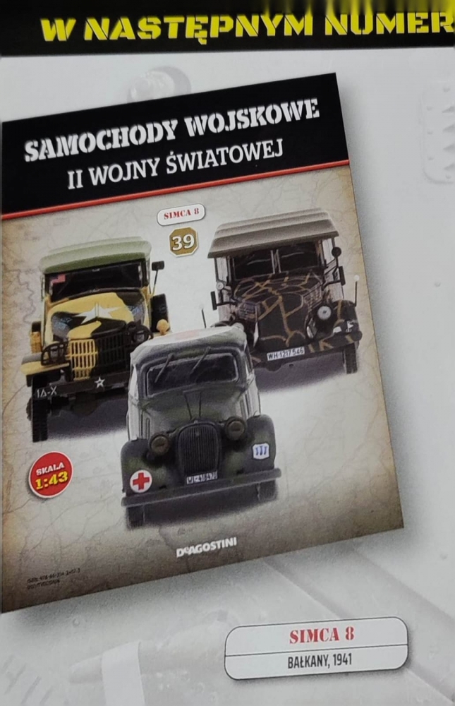 1:43 SIMCA 8 из серии Samochody Wojskowe Ii Wojny Światowej - SW039