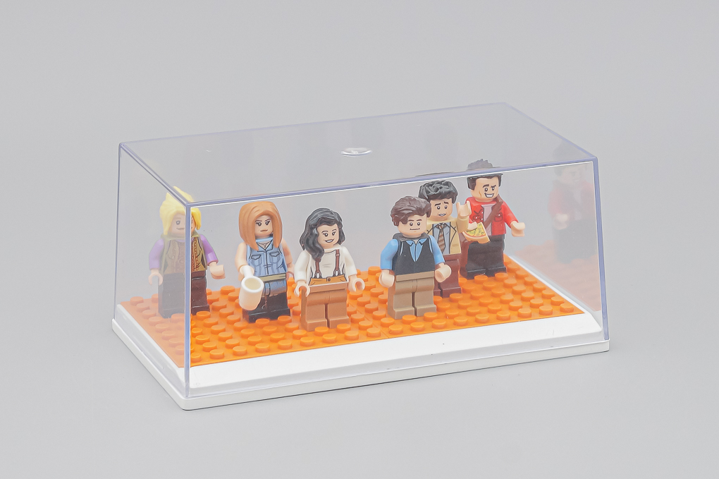 Бокс белый подиум + LEGO оранжевый - SB012