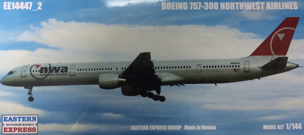 1:144 Сборная модель Авиалайнер Boeing 757-300 (NWA) - 14447-2