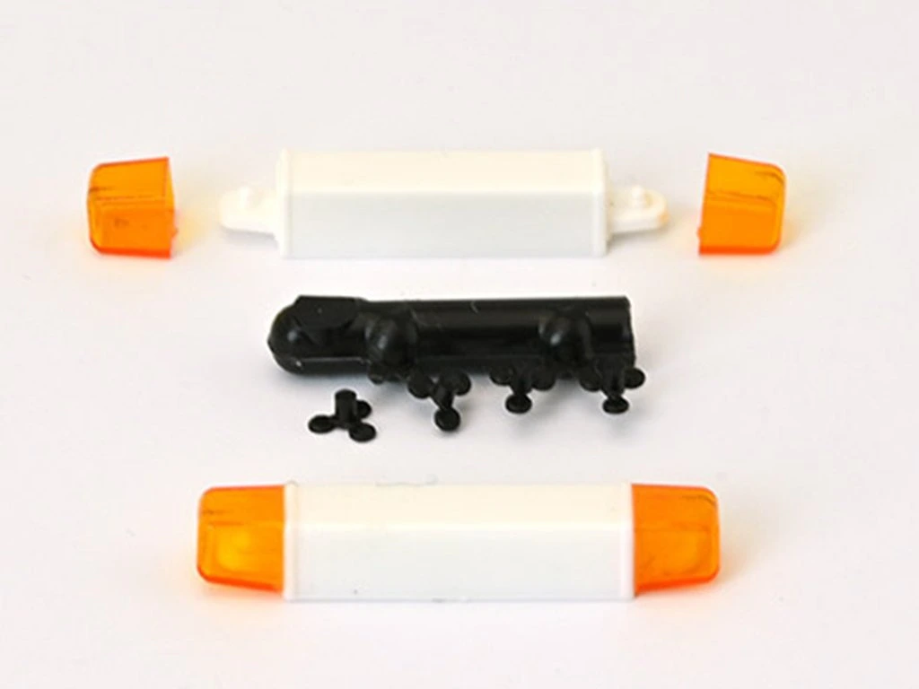 1:43 Проблесковый маяк Hella Light Old, белый/оранжевый - B-43-024O