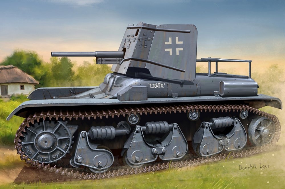 1:35 Сборная модель Техника и вооружение  German 3.7cm Pak 35/36 auf Pz.Kpfw 35R(f) - 83895