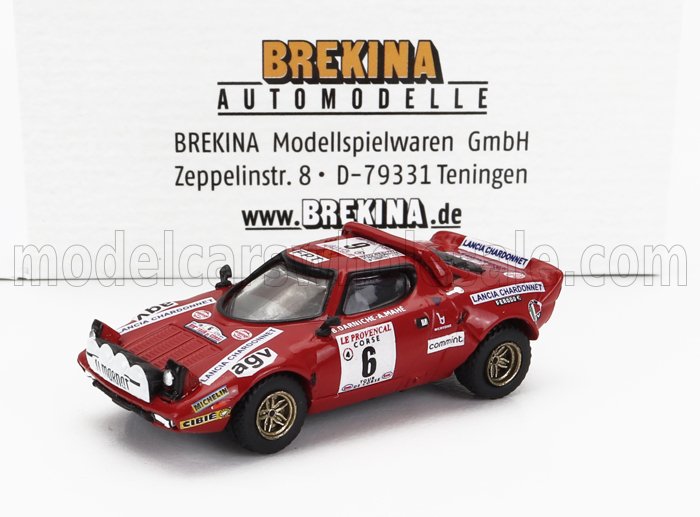 1:87 LANCIA Stratos Hf (night Version) N6 Winner Rally Tour De Corse (1975) Bernard Darniche - Alain Mahe, Red - 29657