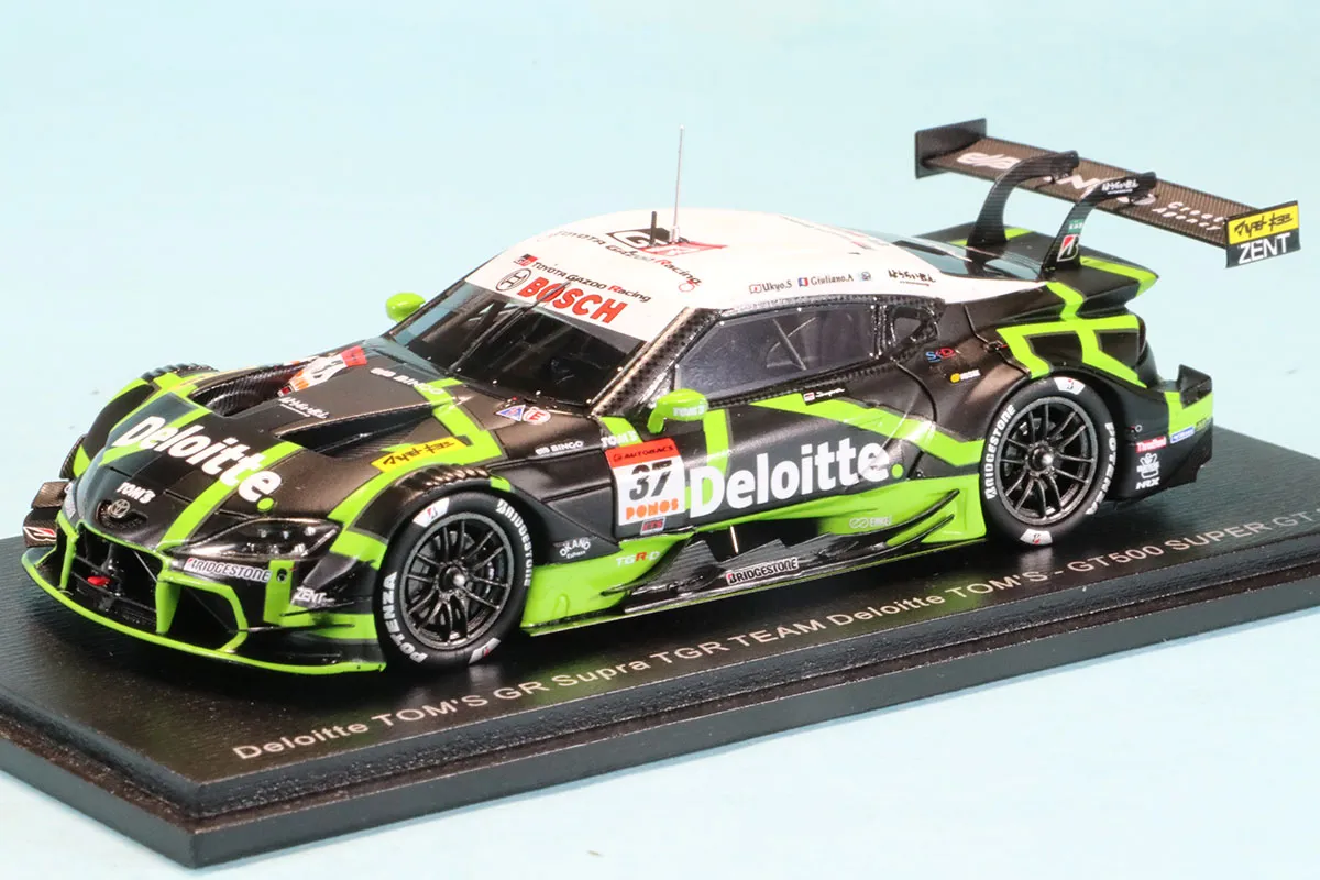 1:43 TOYOTA Supra Gr Team Tgr Deloitte Tom's №37 Gt500 Class Super Gt (2025) Ukyo Sasahara - Giuliano Alesi, Green Black White - 43SGT25037
