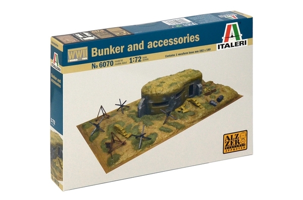 1:72 Сборная модель Диорама WWII-BUNKER AND ACCESSORIES - 6070