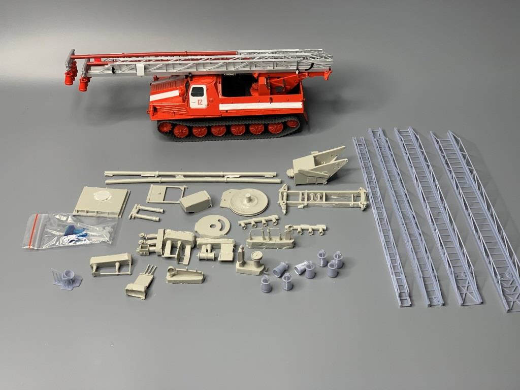 1:43 Набор для конверсии Пожарная автолесница АЛ-30 (ГТ-Т) - MZ038