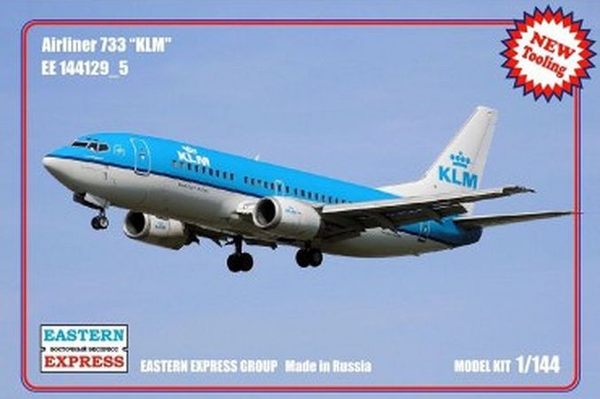1:144 Сборная модель Авиалайнер Boeing 737-300 (KLM) - 144129-5