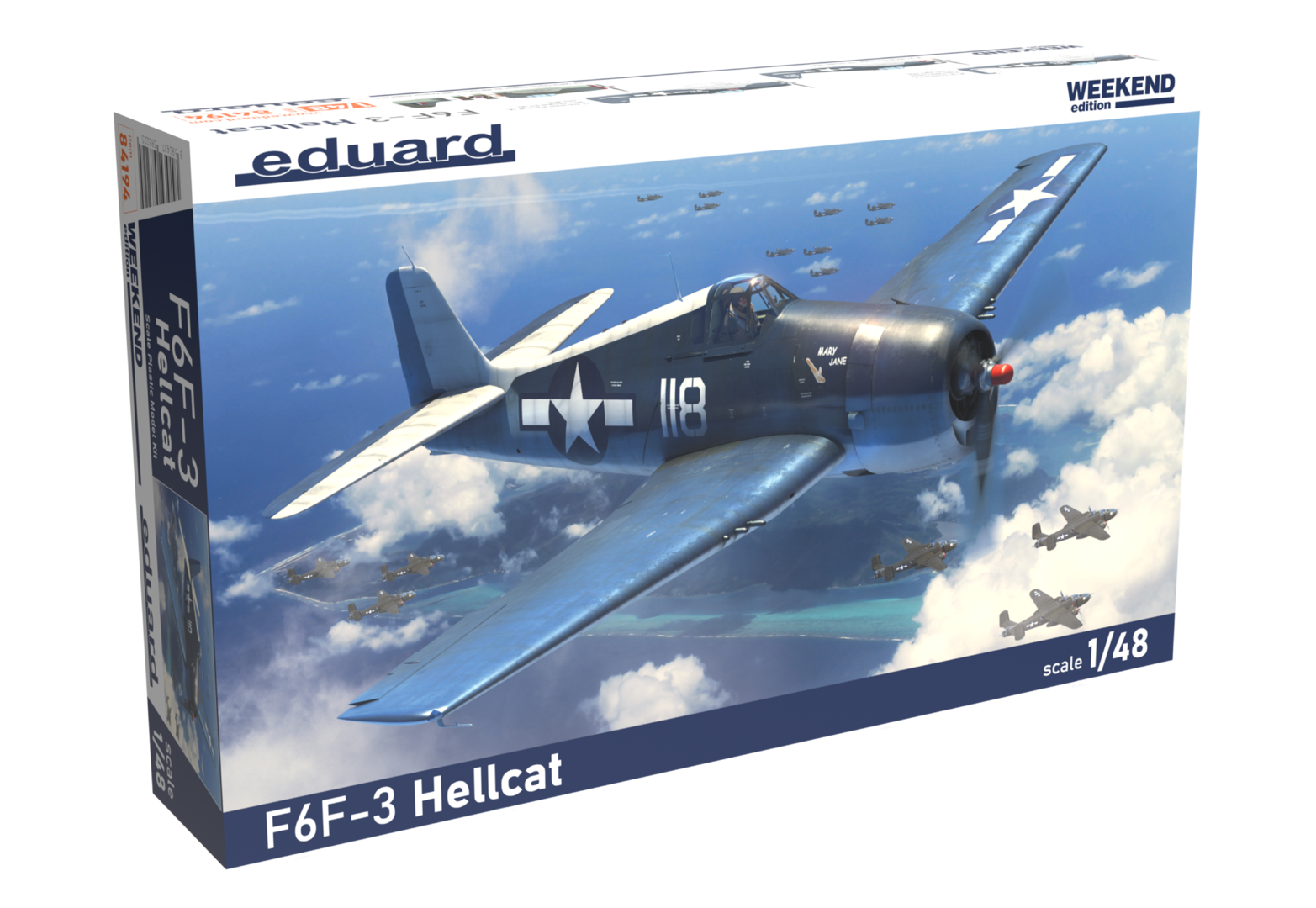 1:48 Сборная модель F6F-3 Hellcat - The Weekend Edition - 84194
