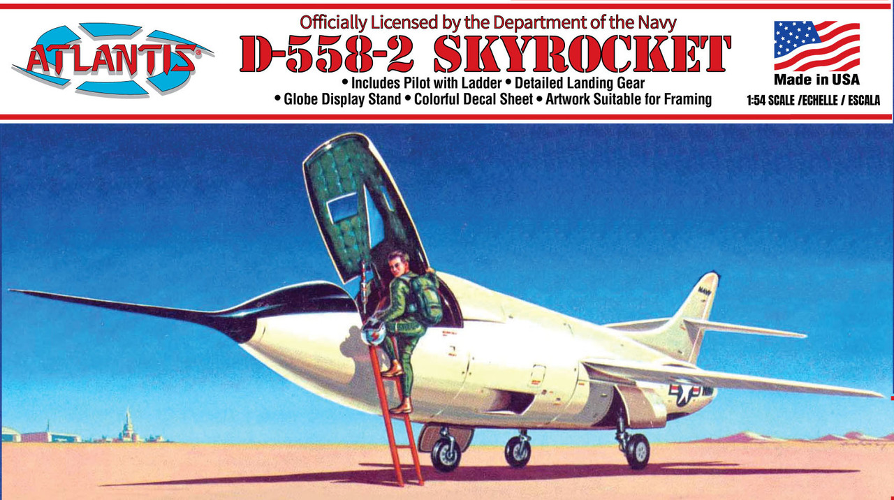 1:54 Сборная модель Douglas D-558-2 Skyrocket with stand - AMCH213