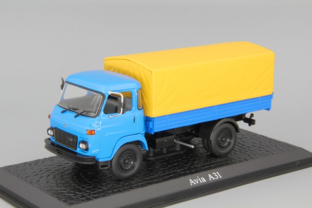 1:43 AVIA A31, серия грузовиков от Atlas Verlag, blue / yellow - 7167118