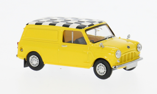 1:87 AUSTIN Mini Countryman Checkered Flag (1960), yellow - 15364