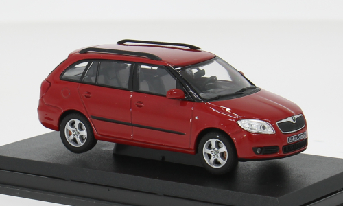 1:43 SKODA Fabia II Combi (2007), red - 009B