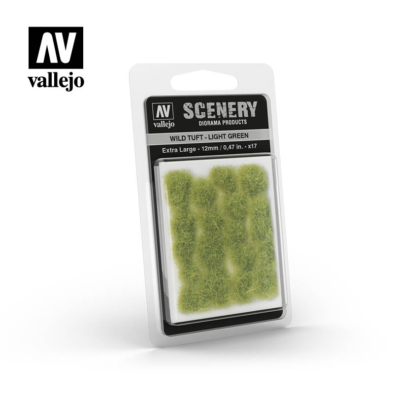 Светло-зеленая трава, сухой пучок Vallejo Scenery, имитация. Высота 12 мм - SC426