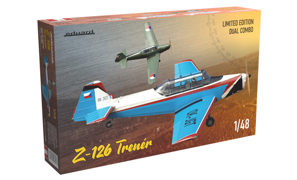 1:48 Сборная модель Самолёт Z-126 TRENÉR (Dual Combo Limited edition) - 11156