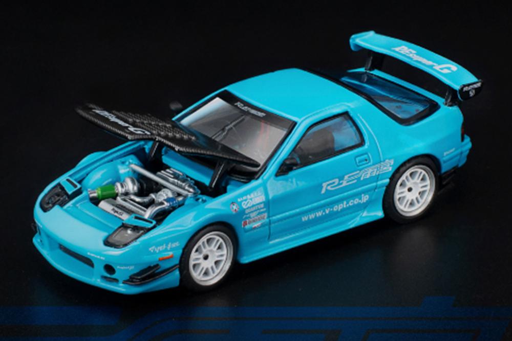 1:64 Mazda RX-7 (FC3S) RE-Amemiya, blue - PR640470