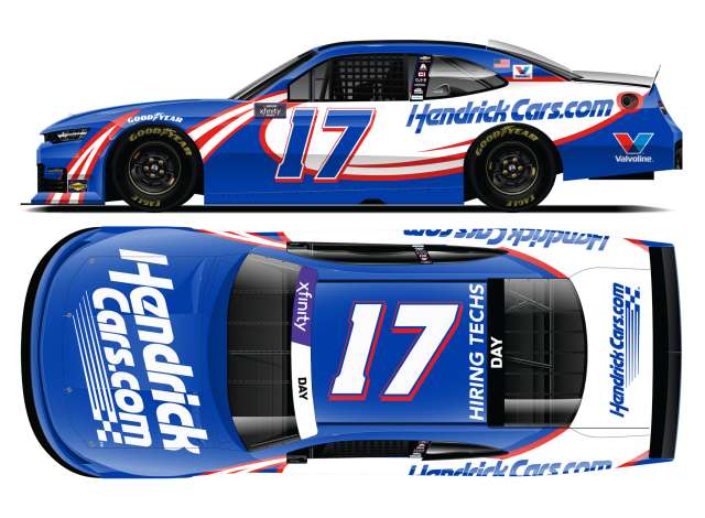 1:64 Chevrolet XF #17 Corey Day *HendrickCars.com*, white/blue 2025 - N172565HENCC