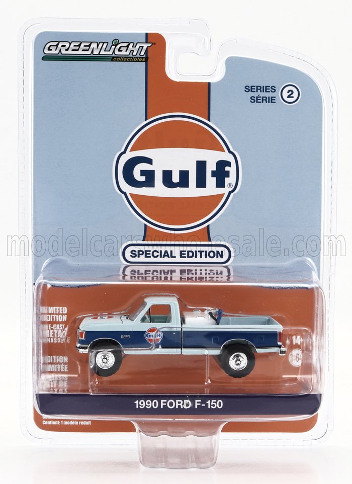 1:64 FORD F-150 Pick-up Gulf (1990), 2 Tone Blue - 41145E