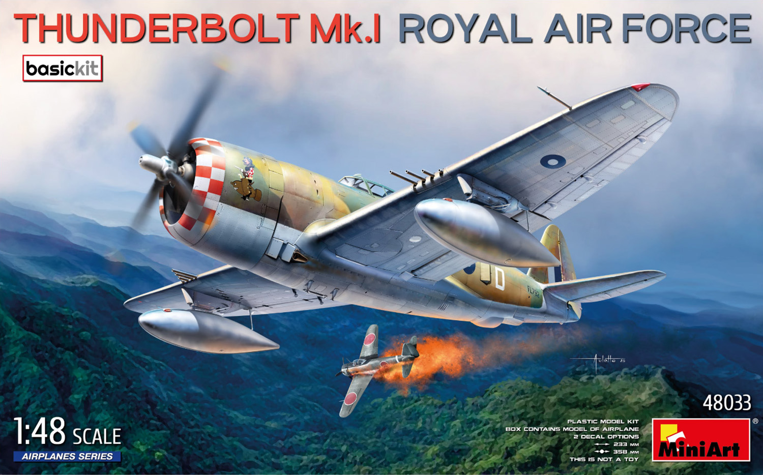 1:48 Сборная модель DRAGON WINGS Thunderbolt Mki Airplane Military 1942 - 48033