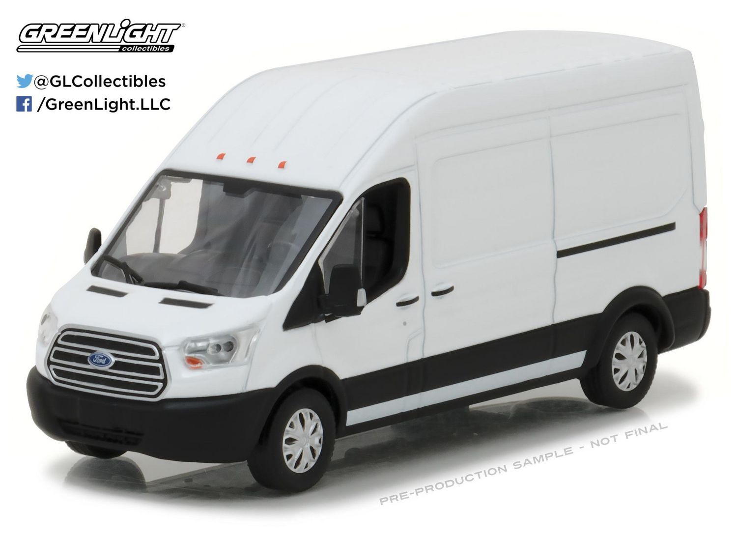 1:43 FORD Transit Jumbo High Roof (высокая крыша) 2017, white - 86083